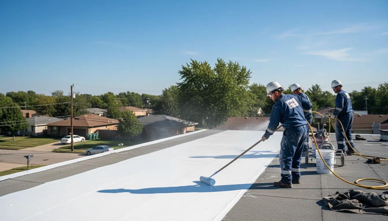 Commercial roof coating in Bellville, GA near me